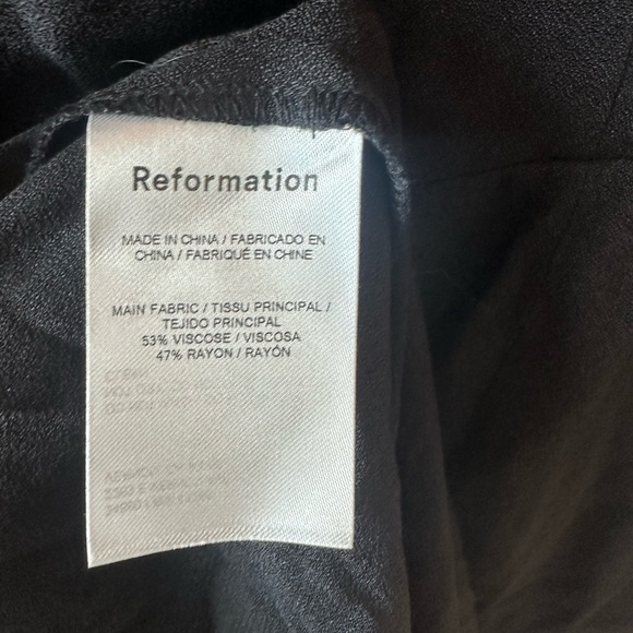 Reformation Mara Dress Black Size 4 - Picture 6 of 9